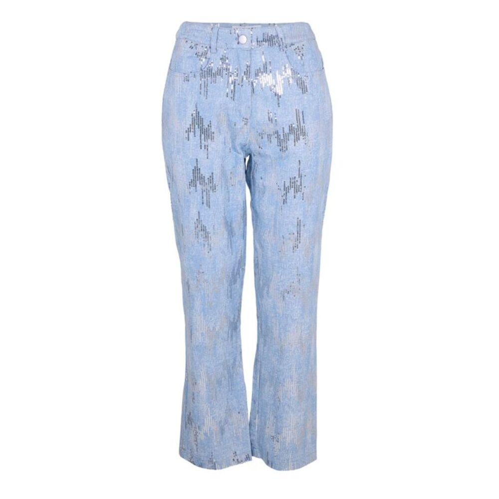 AmyLynn Womens/Ladies Embellished 5 Pockets Jeans / Blue